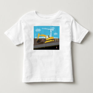 Excavator Truck Construction Trucks Site Toddler T-Shirt
