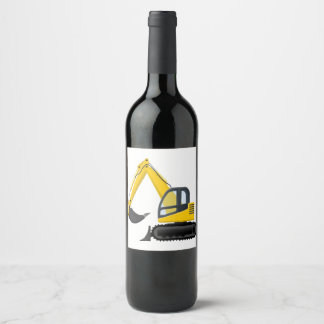 Excavator Wine Label