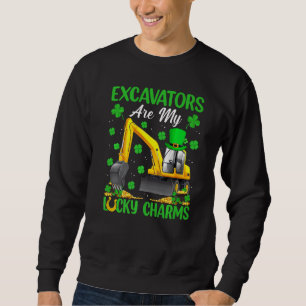 Excavators Are My Lucky Charms Excavator St Patric Sweatshirt