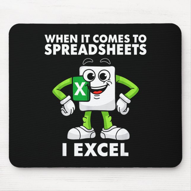Excel Coworker Birthday Employee Farewell Goodbye  Mouse Mat (Front)