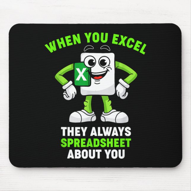 Excel Coworker Birthday Employee Farewell Goodbye  Mouse Mat (Front)