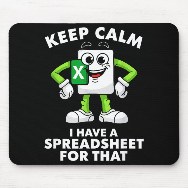 Excel Coworker Employee Farewell Goodbye Birthday  Mouse Mat (Front)