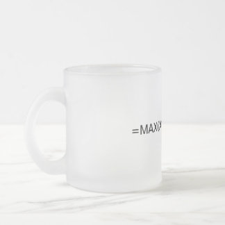 Excel formula: Max formula Frosted Glass Coffee Mug