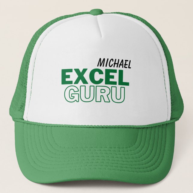 Excel Guru Funny Accounting Trucker Hat (Front)