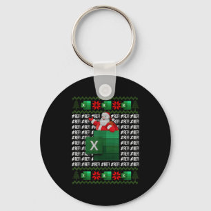 Excel Ref Error Spreadsheet Santa Key Ring