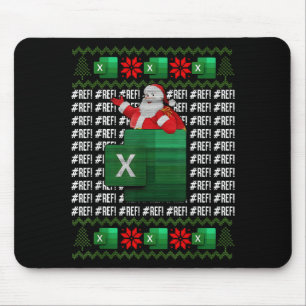 Excel Ref Error Spreadsheet Santa Scripture Design Mouse Mat