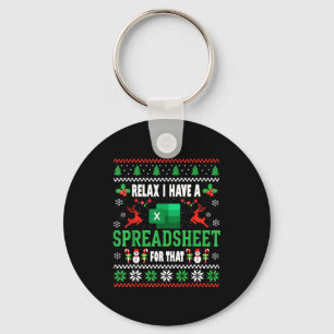 Excel Ugly Christmas Sweater I Have A Spreadsheet Key Ring