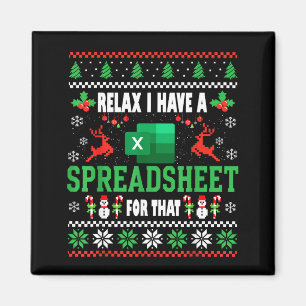 Excel Ugly Christmas Sweater I Have A Spreadsheet Magnet