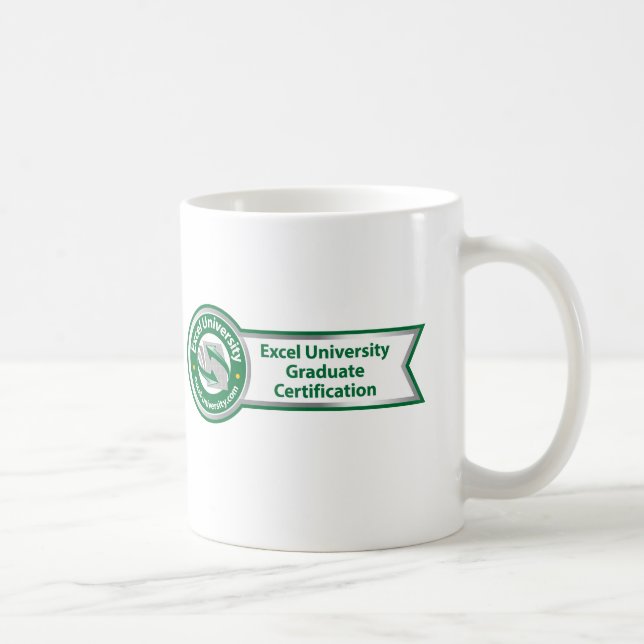Excel University Graduate Certification mub Coffee Mug (Right)
