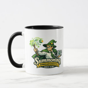 Excel Wizard Funny Office Coffee Mug   Summoning S