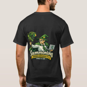 Excel Wizard – Funny Spreadsheet Sorcerer Office H T-Shirt