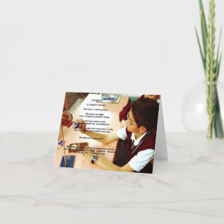 "Excellence" affirmation note card (blank inside)