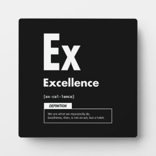 Excellence - Element Of Success - Motivational Plaque
