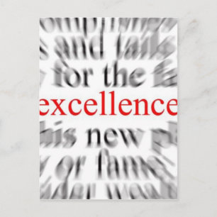 Excellence Postcard