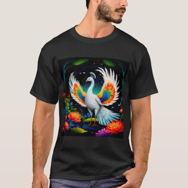 Excellence's Birds  Imaginary Peacocoks T-Shirt (Front)
