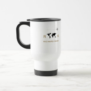 Excellent Classy Monogrammed Travel Mug