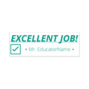 "EXCELLENT JOB!" Commendation Rubber Stamp