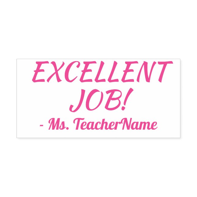 "EXCELLENT JOB!" Marking Rubber Stamp (Design)