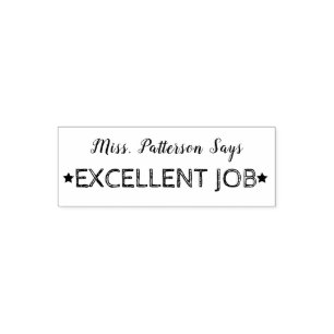 Excellent Job Personalised Teachers Self-inking Stamp