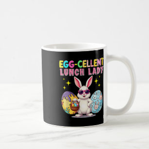 Excellent Lunch Lady Easter Bunny Sungles Hunting  Coffee Mug