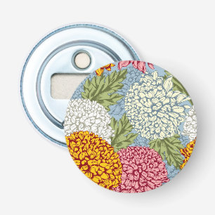 Excellent pattern with chrysanthemums bottle opener