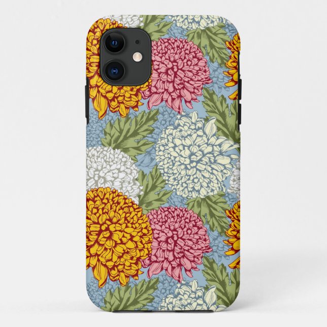 Excellent pattern with chrysanthemums Case-Mate iPhone case (Back)