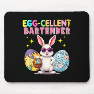 Excellent Rtender Easter Bunny Sungles Hunting Egg Mouse Mat
