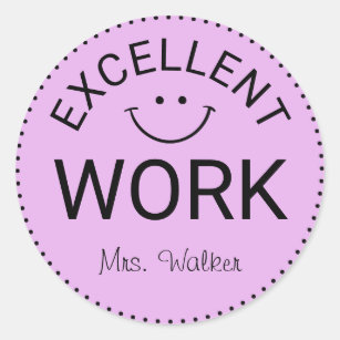 Excellent Work Stickers Labels Zazzle Uk