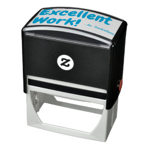 "Excellent Work!" Teacher Feedback Rubber Stamp