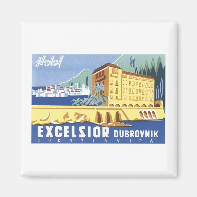 Excelsior Dubrovnik Travel Poster Magnet (Front)