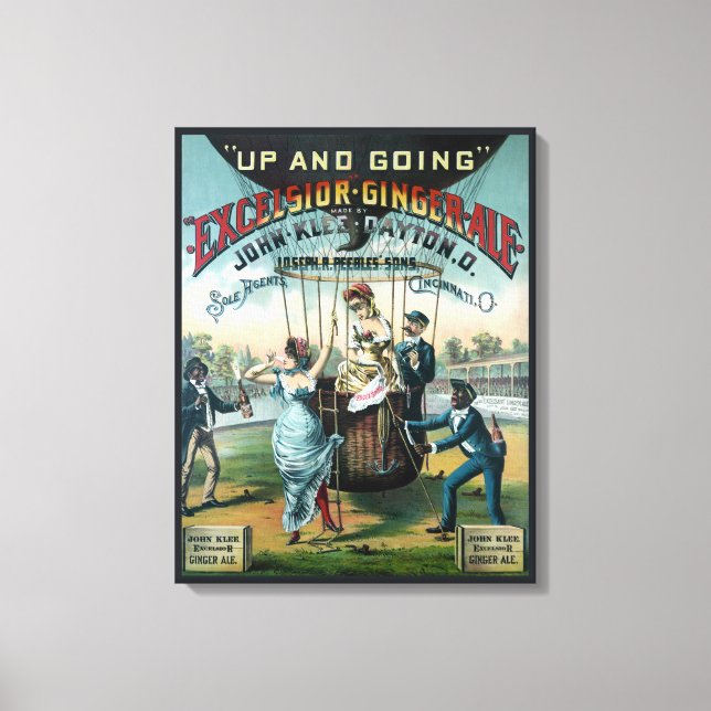 Excelsior Ginger Ale Canvas Print (Front)