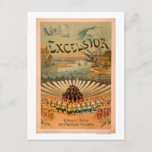 Excelsior Kiralfy Spectacular Triumph Theatre Postcard
