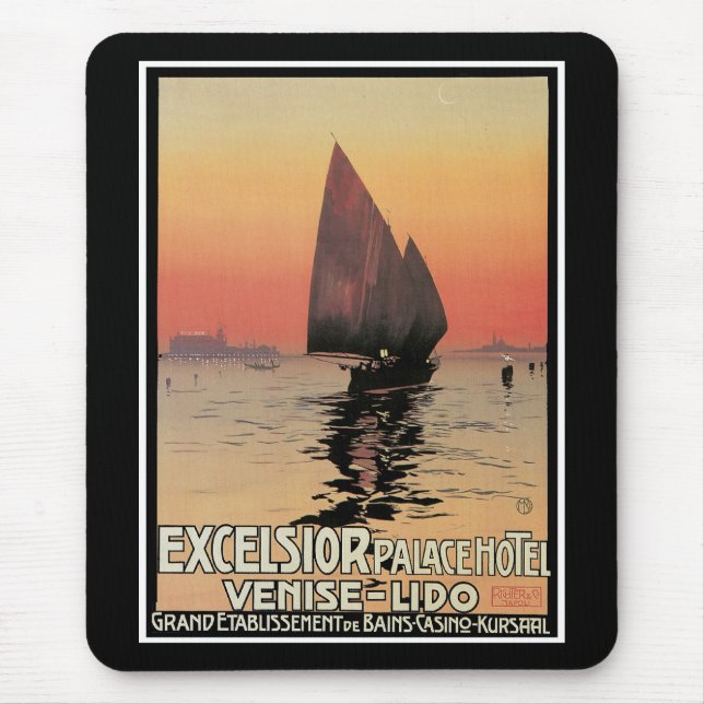 Excelsior Palace Hotel: Venise-Lido Mouse Mat (Front)
