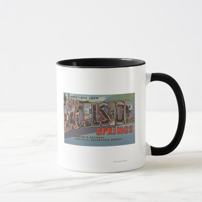 Excelsior Springs, Missouri - Large Letter Mug (Right)