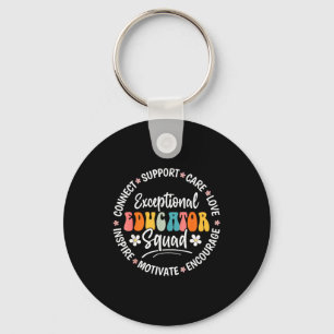 Exceptional Educator Squad Appreciation Week Back Key Ring