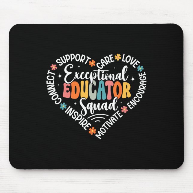 Exceptional Educator Squad Appreciation Week Back  Mouse Mat (Front)