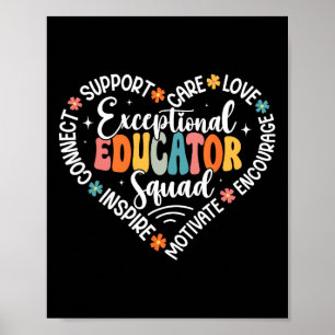 Exceptional Educator Squad Appreciation Week Back Poster