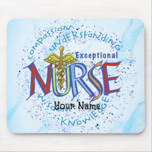 Exceptional nurse motto  mouse mat