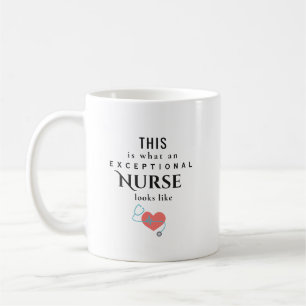 Exceptional Nurse Personalized Name Appreciation Coffee Mug