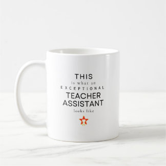 Exceptional Teacher Assistant Personalised Name Coffee Mug