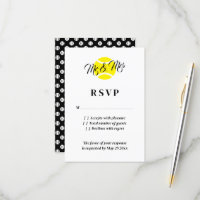 Exceptional tennis theme wedding RSVP cards