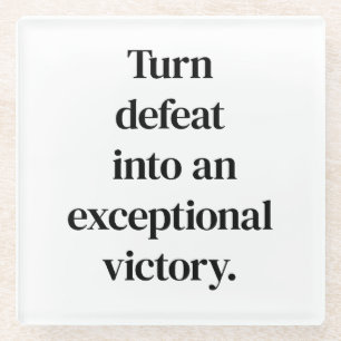 Exceptional Victory Glass Coaster
