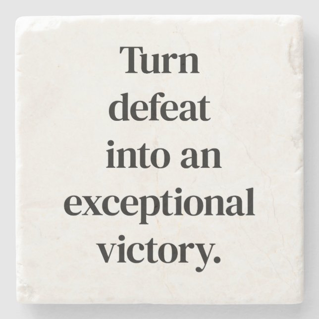 Exceptional Victory Stone Coaster (Front)