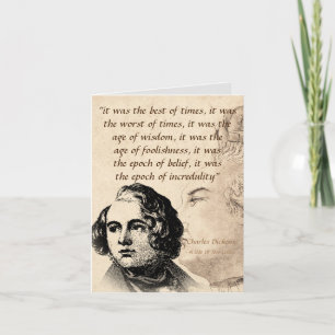 Excerpt From A Tale Of Two Cities Card