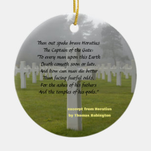 Excerpt From Horatius Ceramic Tree Decoration