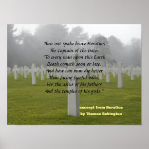 Excerpt From Horatius  Poster