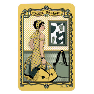 Excess Baggage_C_4x6 Refrigerator Magnet