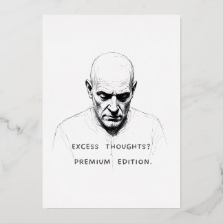 Excess Thoughts? Premium Edition Foil Holiday Card