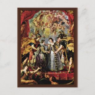 Exchange Of Princesses By Rubens Peter Paul Postcard