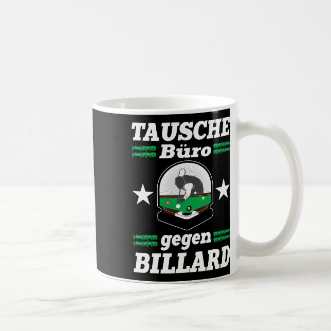 Exchange Office Against Billiards Funny Snooker Po Coffee Mug (Right)